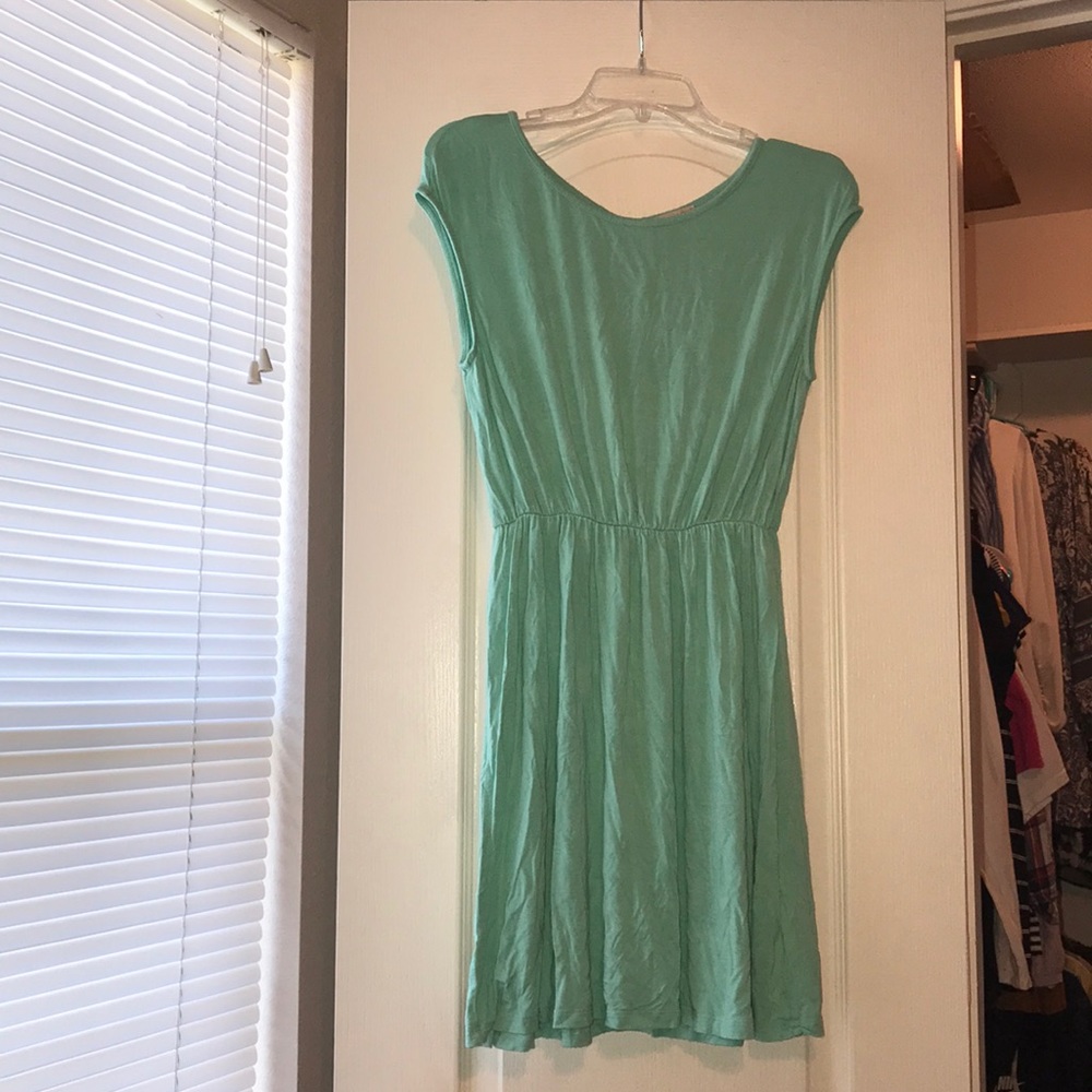Sea foam green dress